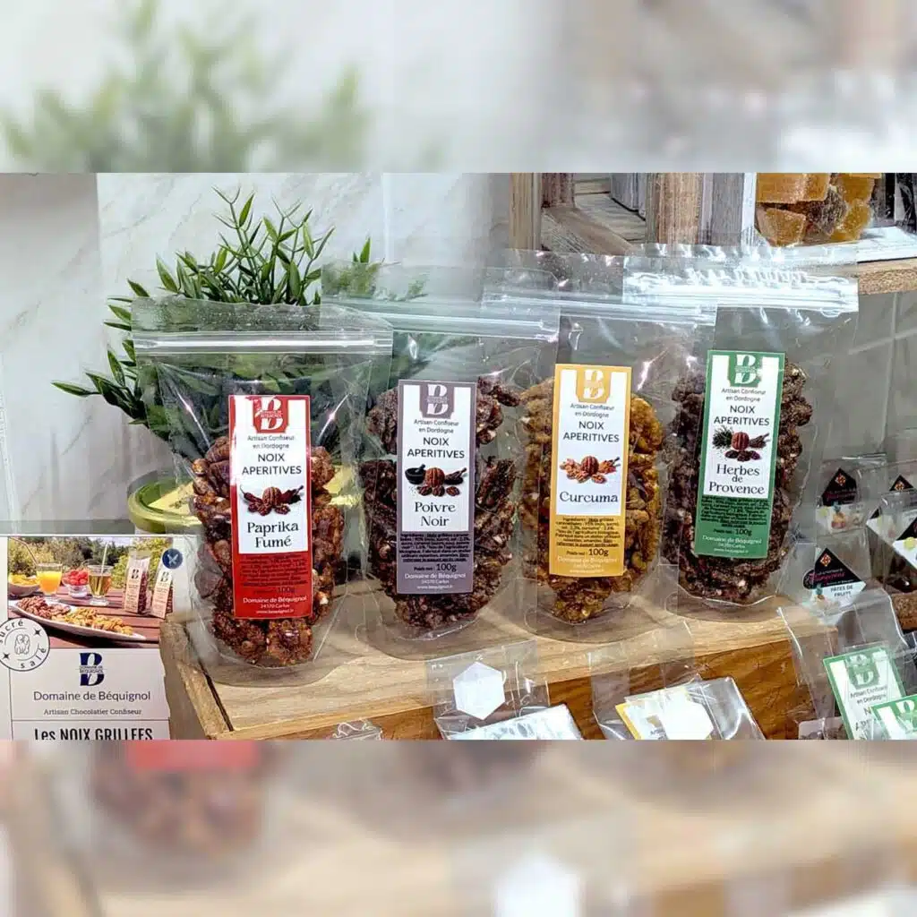 Noix aperitives en doypacks