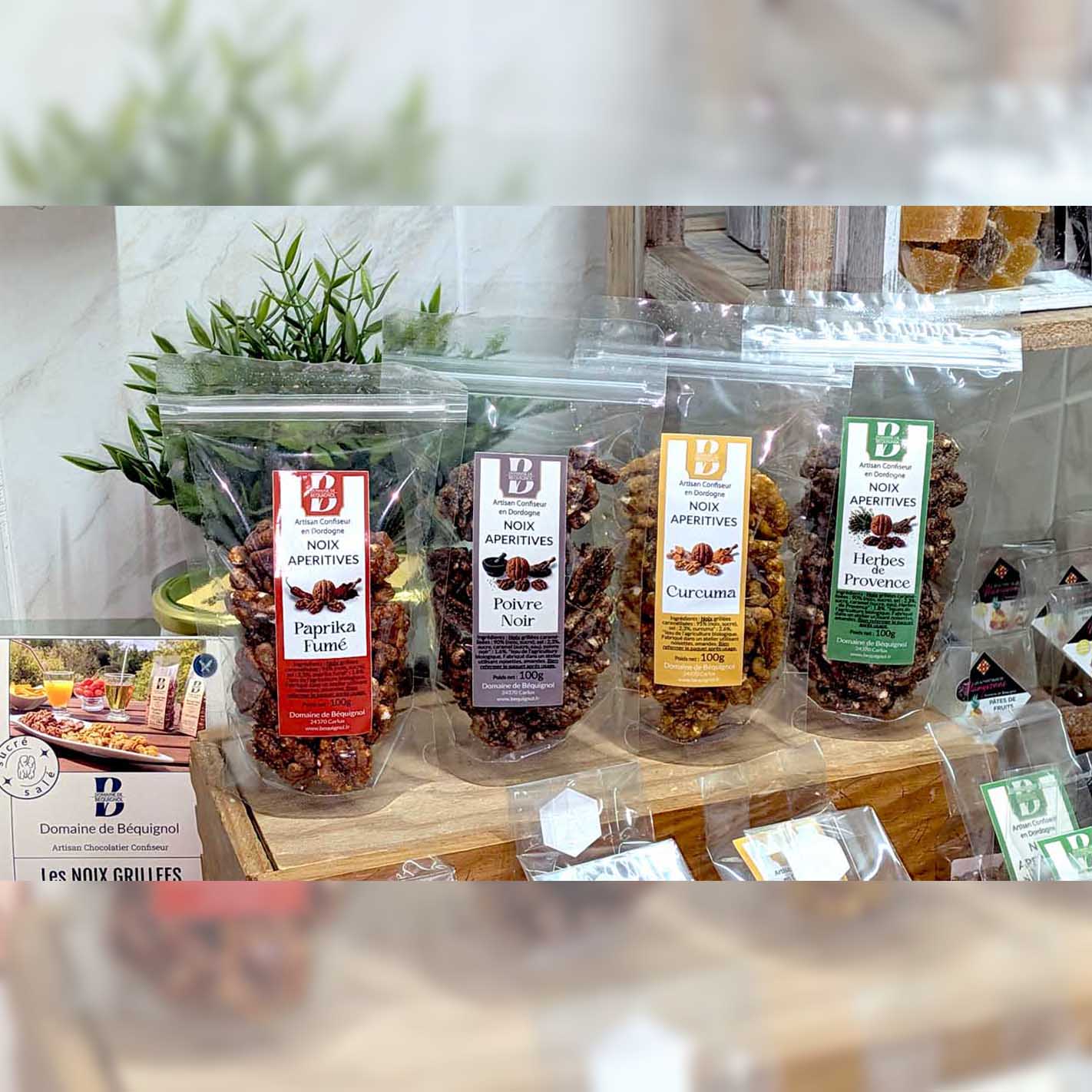 Noix aperitives en doypacks